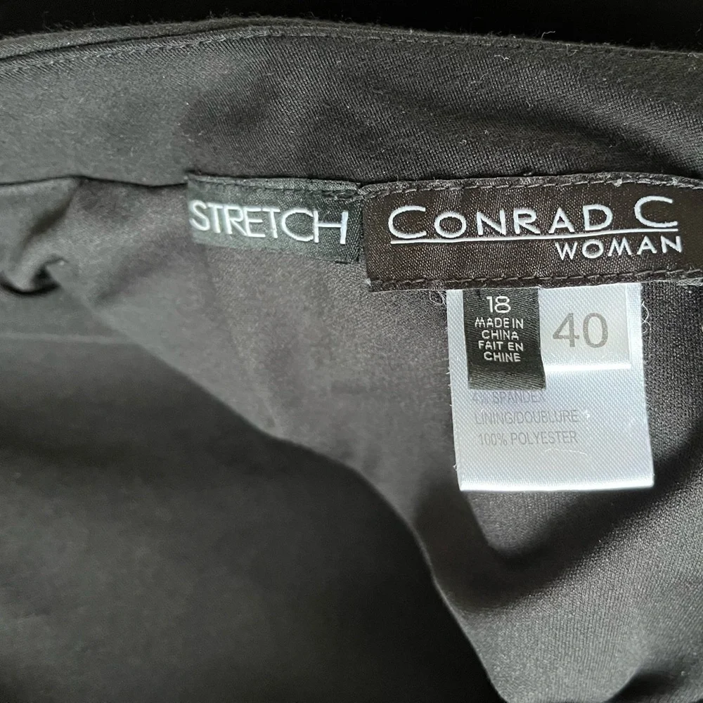 Conrad C Black A-Line Skirt with Stretch Size 18 Noir Essential Business Casual - Picture 7 of 11